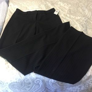 Cute black pin striped slacks NWT
