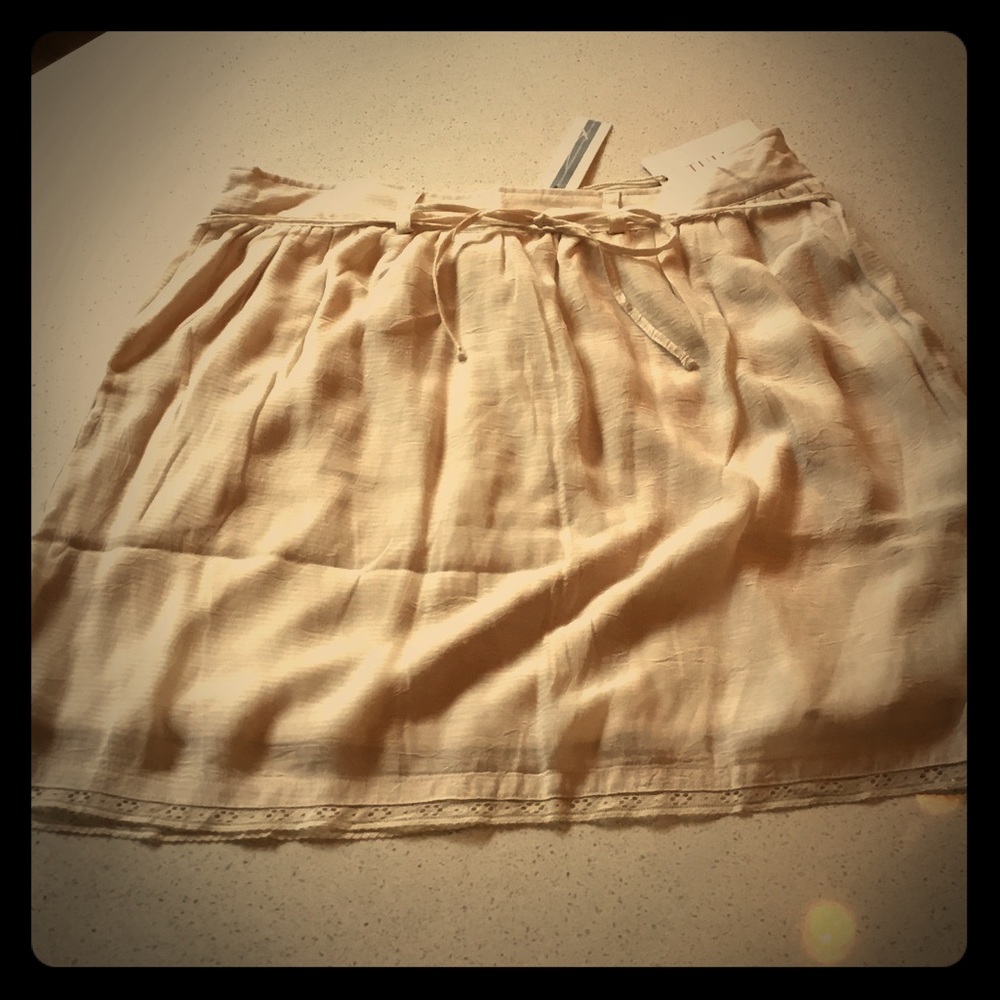 Cream skirt