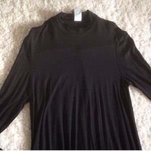Black Mock Turtleneck Dress