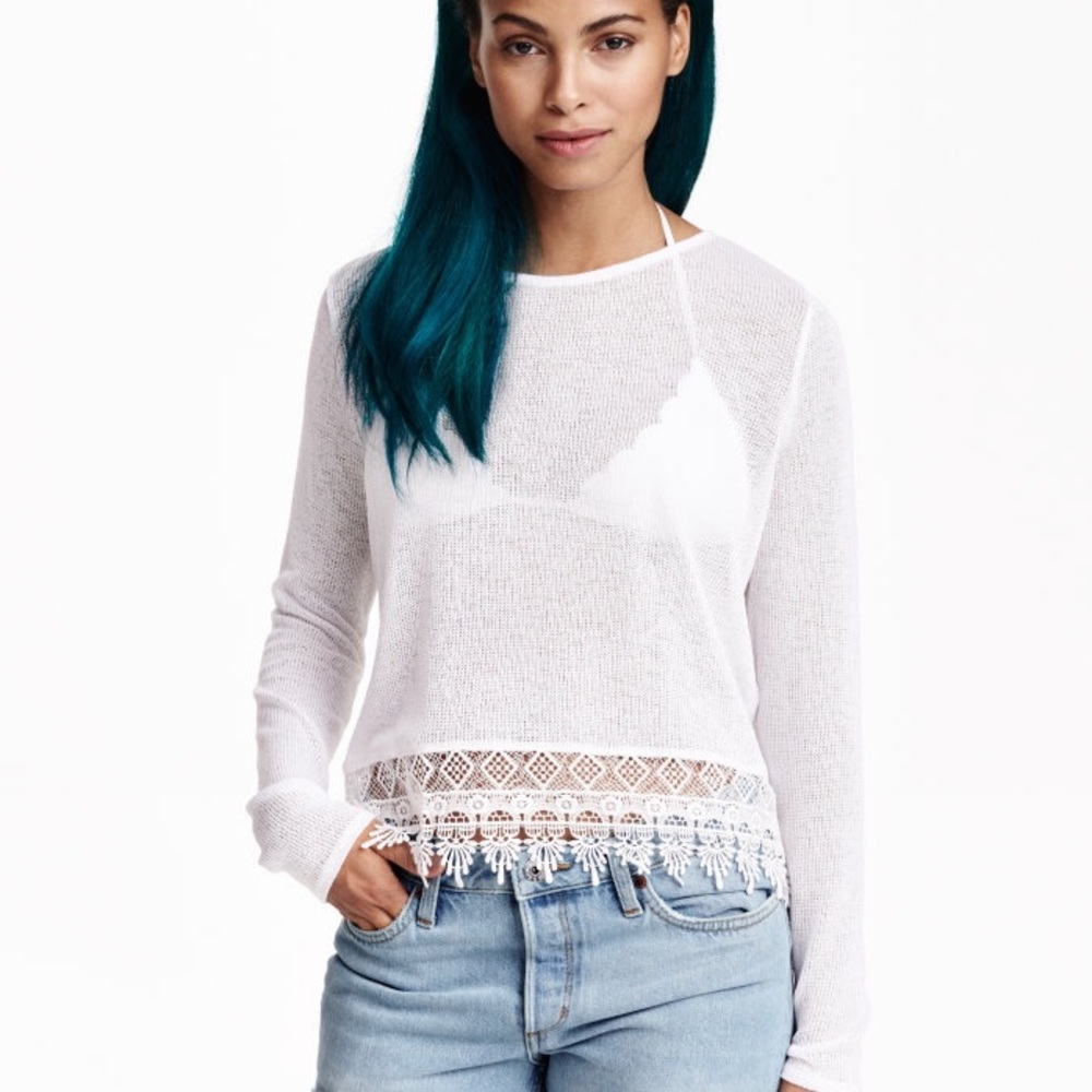 H&M Powder Blue Sweater (never worn!!)