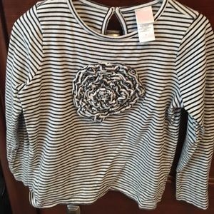 Black and white kids top