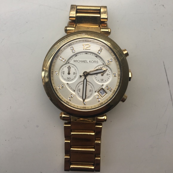gold Michael kors watch