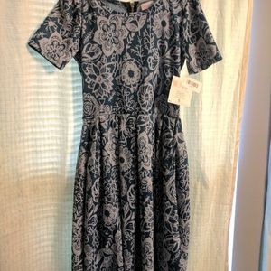 Lularoe Amelia NWT Blue Floral Dress
