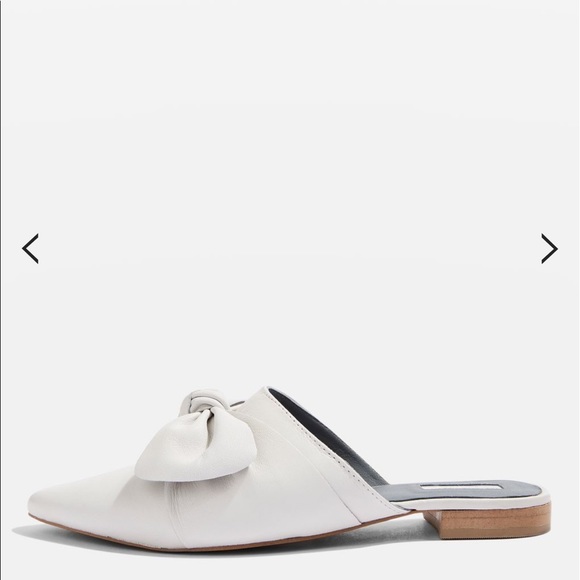 topshop white mules