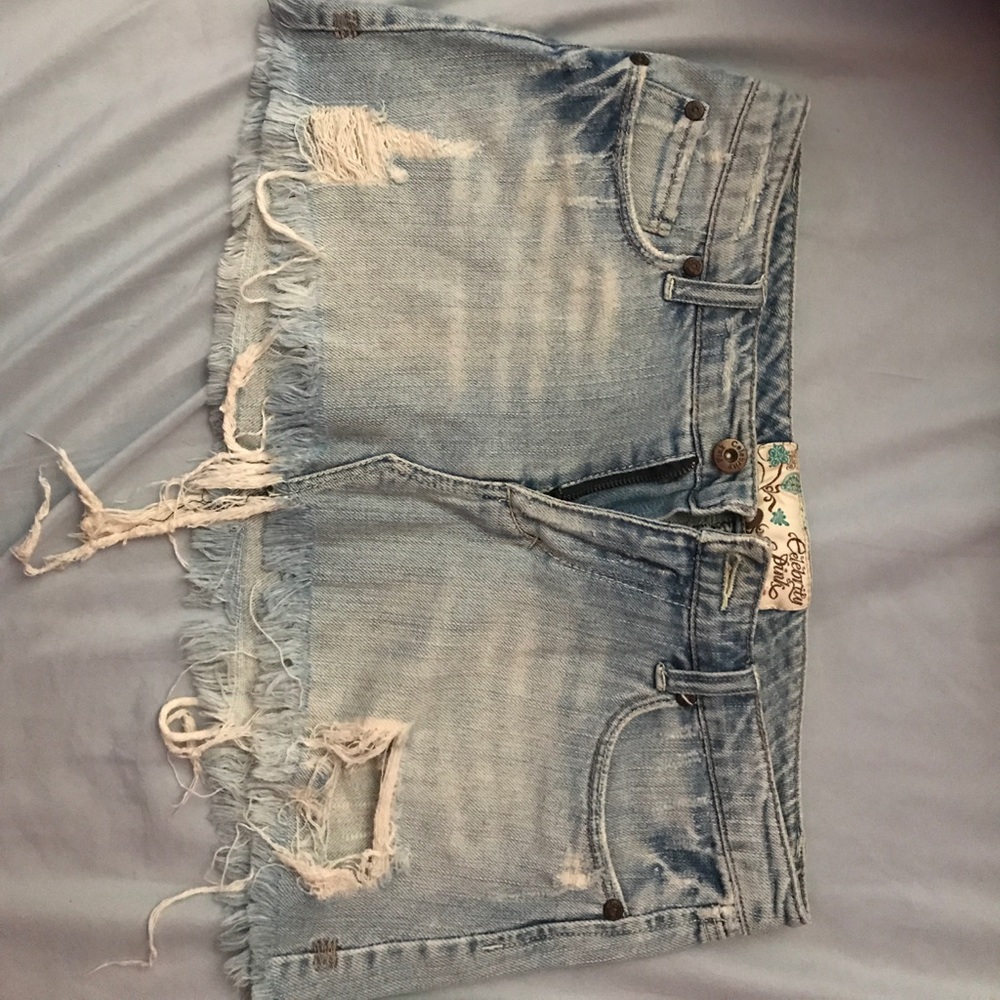 Denim mini skirt