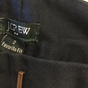 NWT Sz 2 j crew dark blue Capri slacks