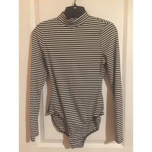 Striped bodysuit