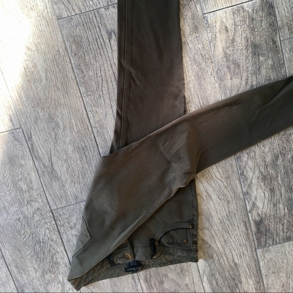 Leather trim skinny pants - Picture 3 of 4