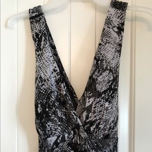 No Boundaries Black White Maxi L Large Dress