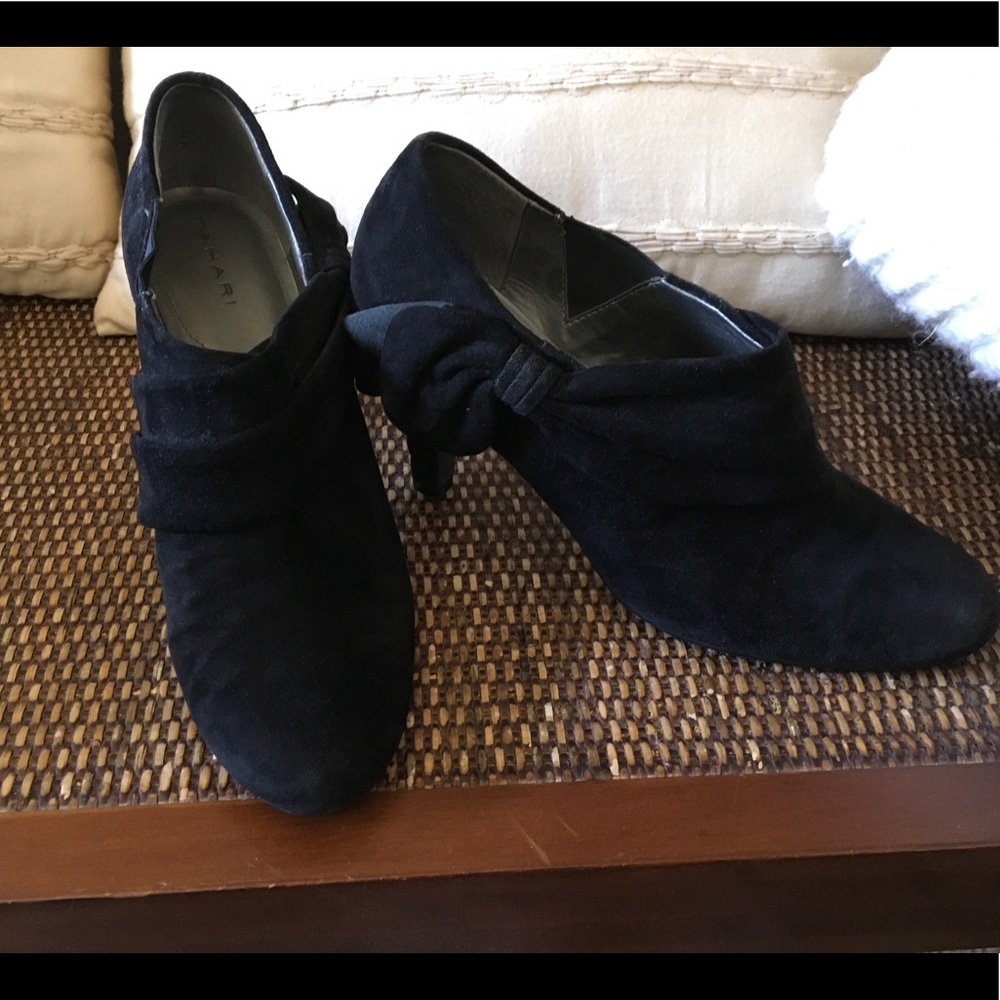 Tahiti Black Suede Booties