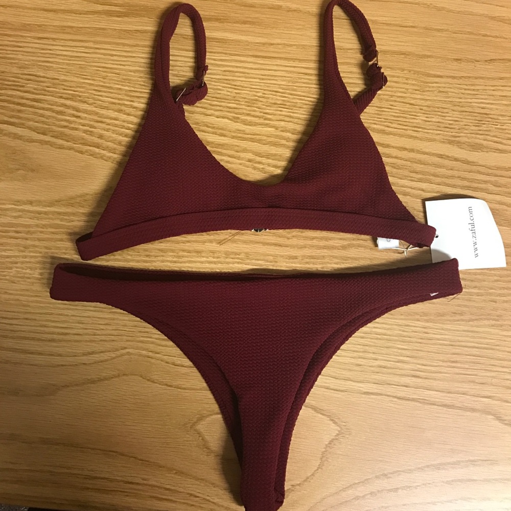 Maroon bikini