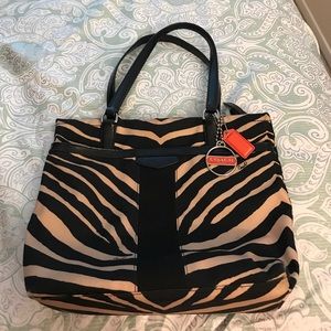 Coach Purse - Zebra Print