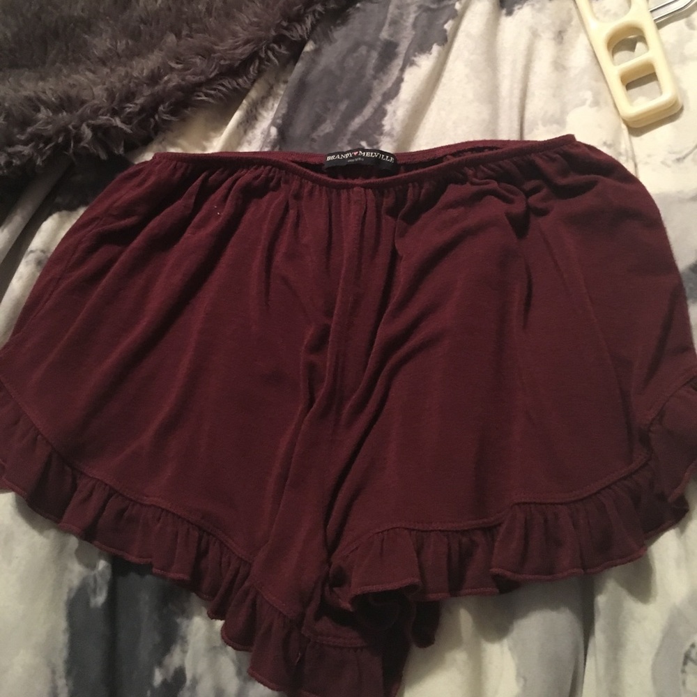 ruffle shorts