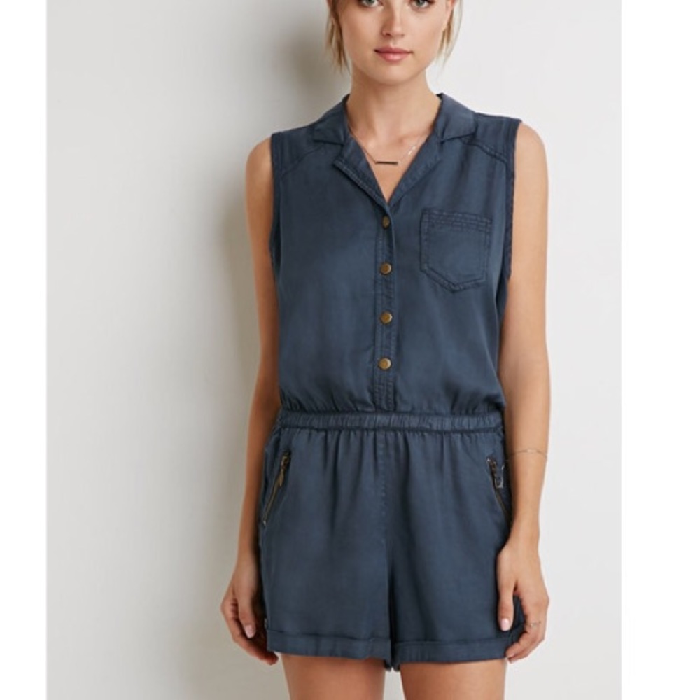 NWT Navy Romper