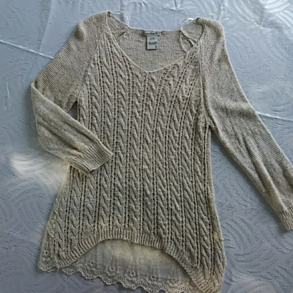 American Rag Company Crochet Sweater Sz. S