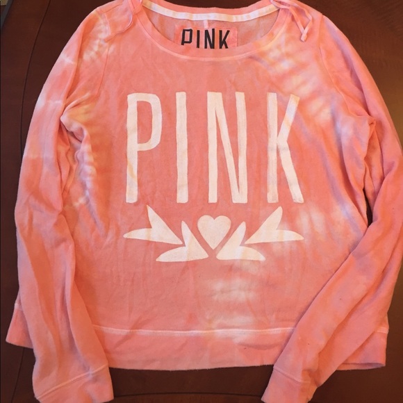 PINK Victoria's Secret Tops - VS PINK Tie Dye Pullover Sweater