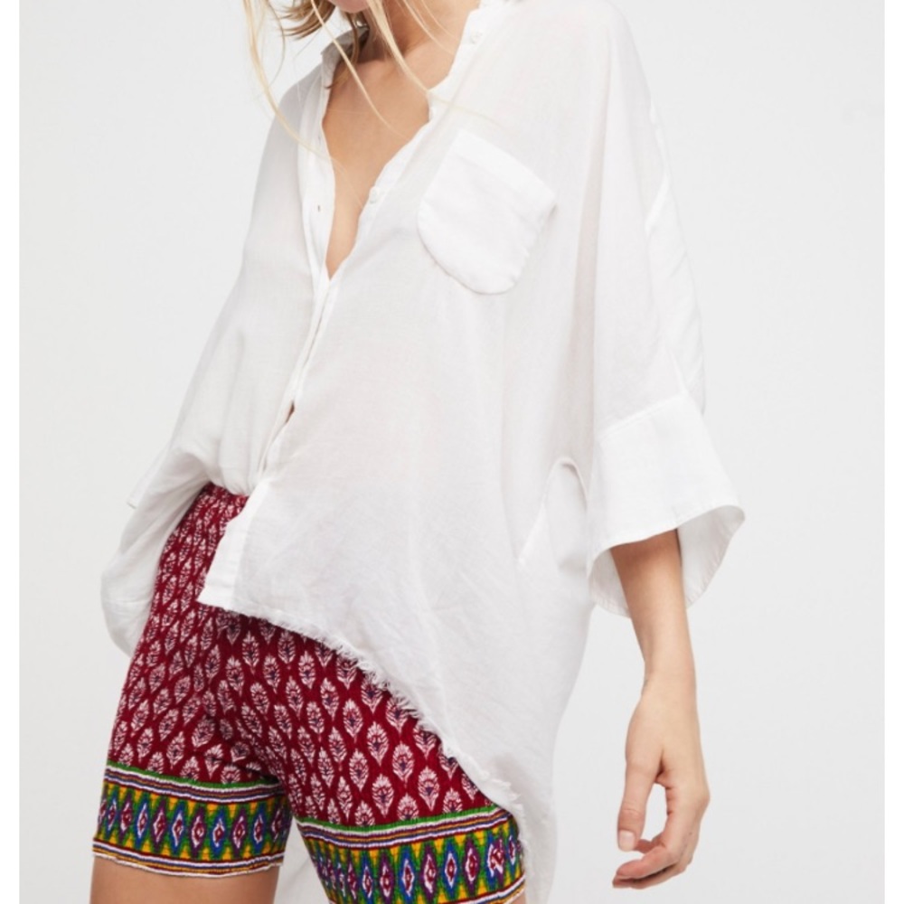 Free people fp one smocked biker shorts xs