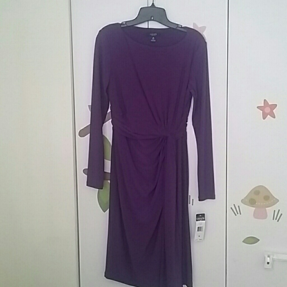 NWT Chaps Purple Dress Sz M