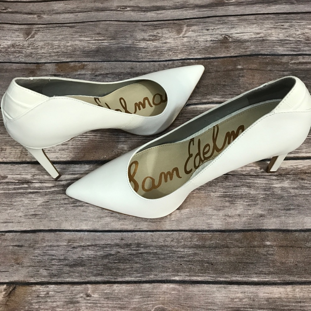 San edelman white pumps