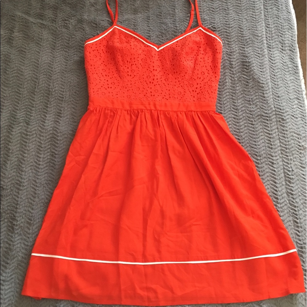 LC by Lauren Conrad orange sun dress