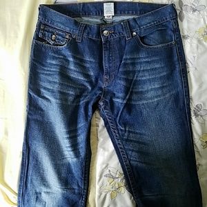 true religion studded dark blue jeans
