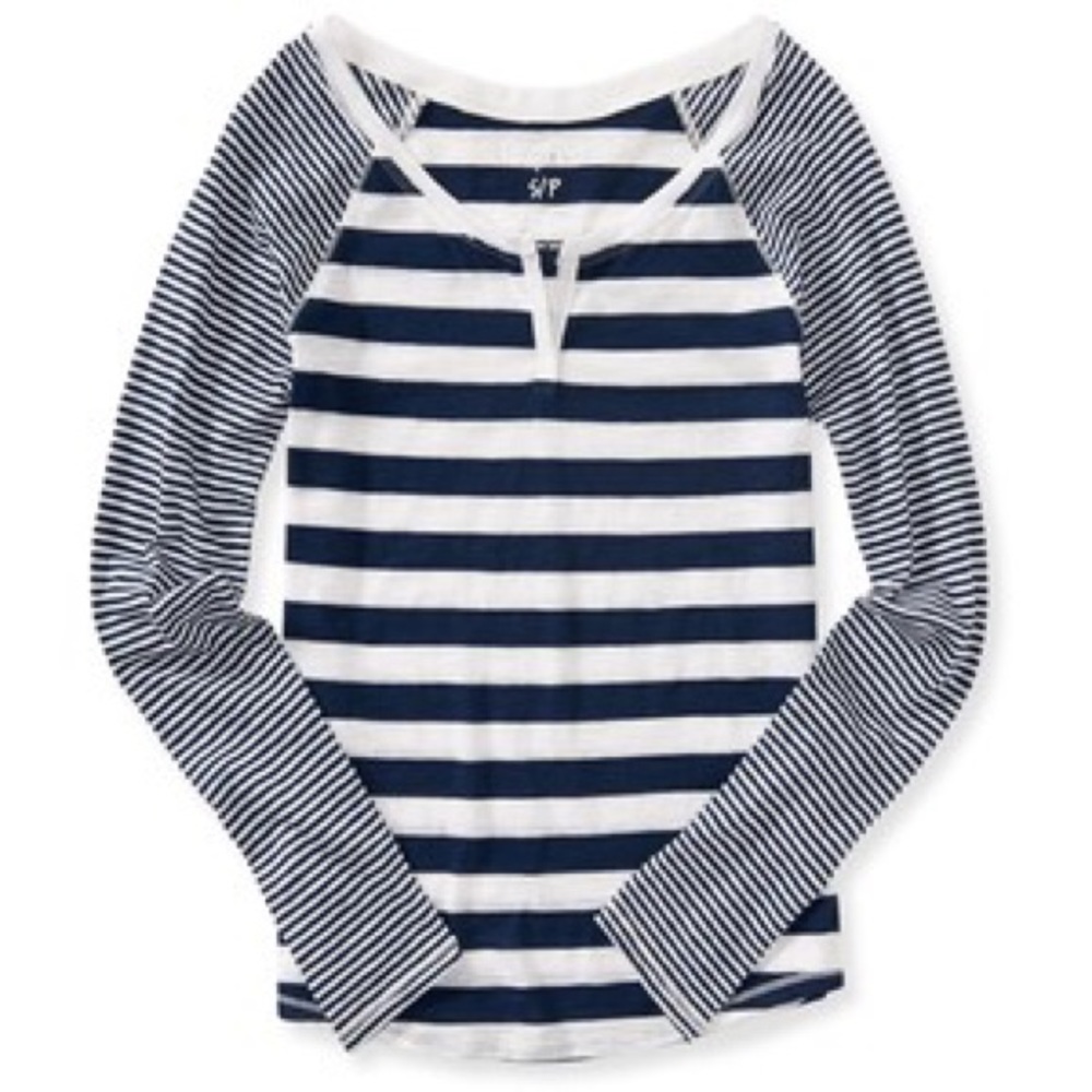 Striped Baseball Tee