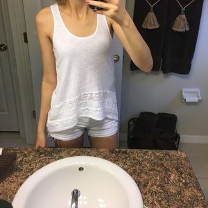 Flowy white top