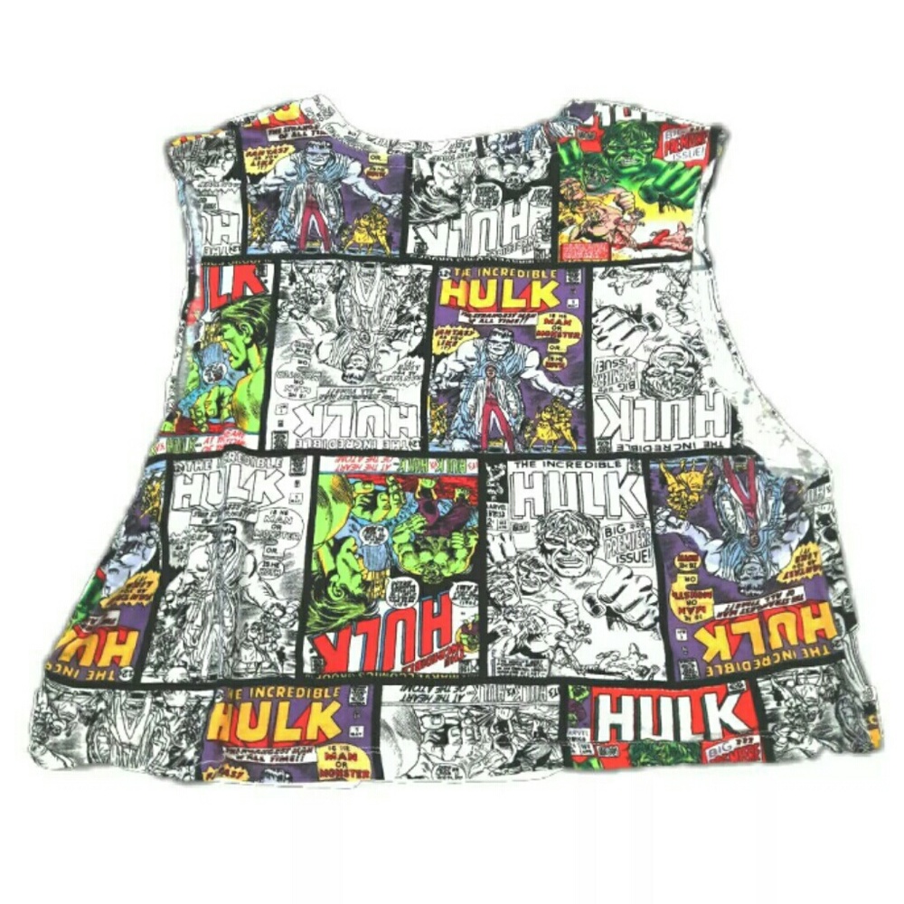 Hulk Comic Crop Top