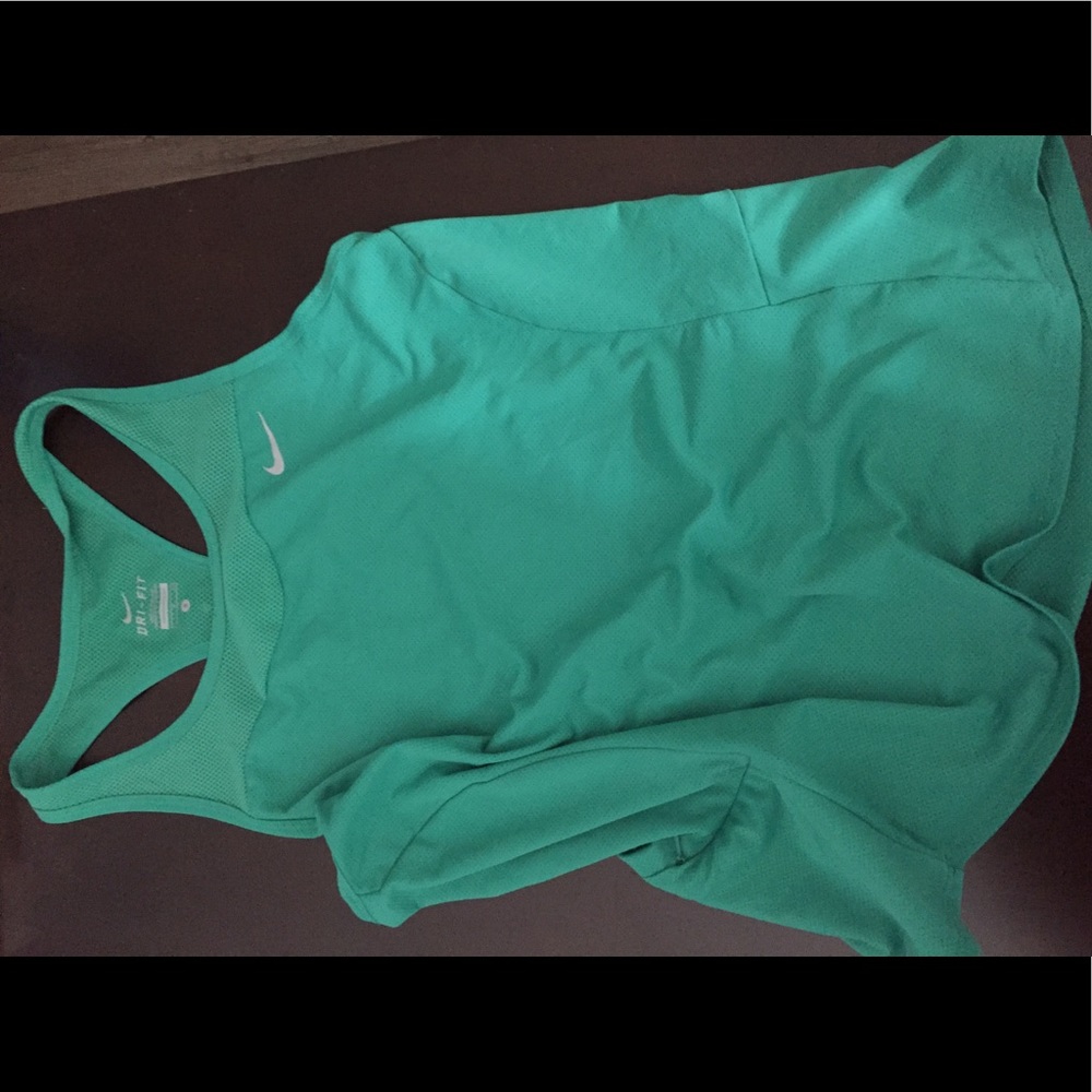 Green Nike tank