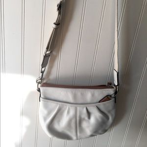 Coach Off-White Crossbody Satchel Bag