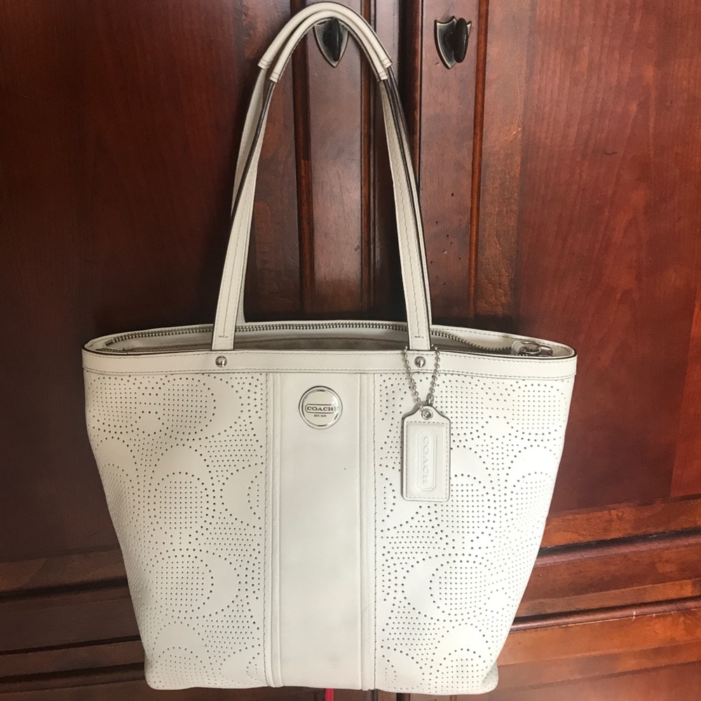 Leather Coach purse and wallet