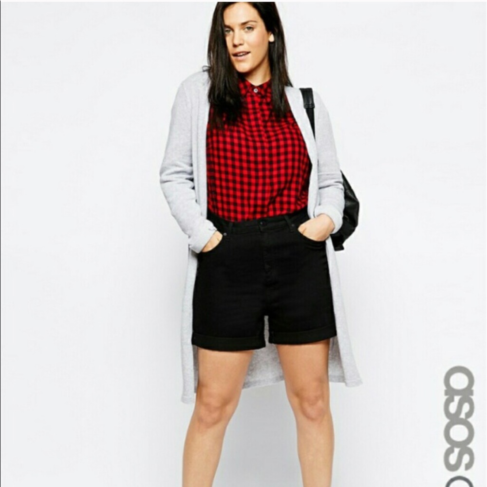 High waisted size 16 asos curve shorts