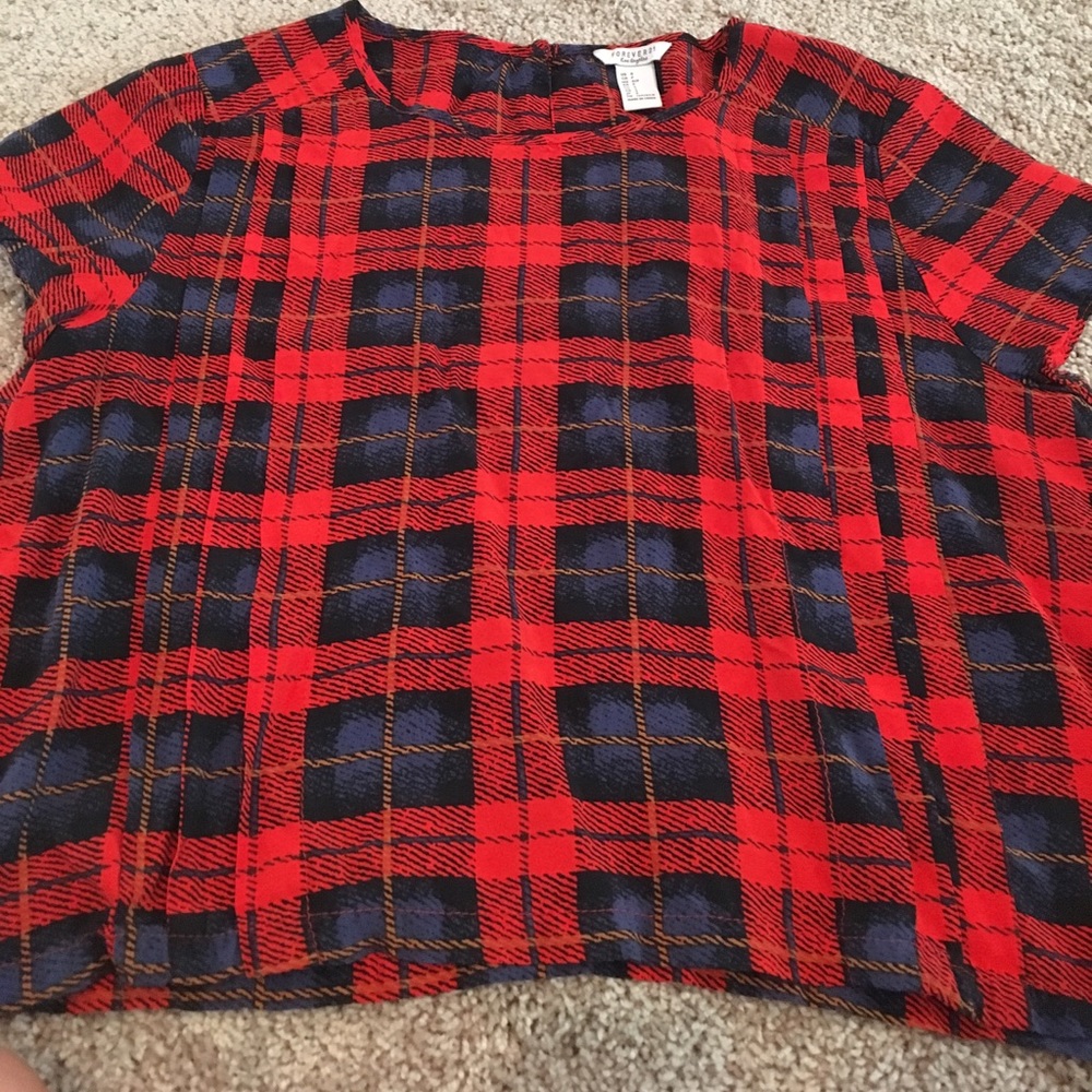 Plaid Crop Top from Forever 21