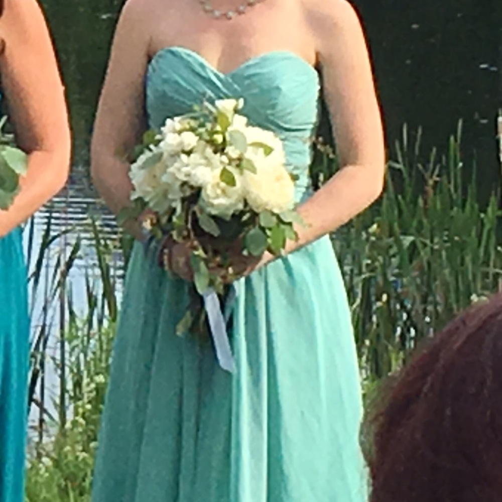 Sea foam green dress