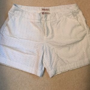 White Merona eyelet shorts