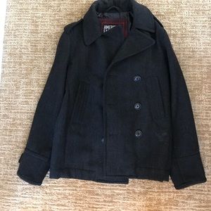 AE American Eagle Men's Wool Peacoat Black size XS