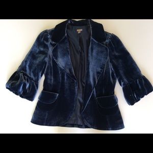 Halogen silk velvet jacket.