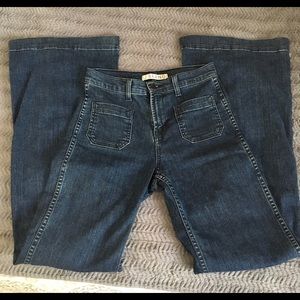 J Brand Bette wide leg high rise jeans in Mystery