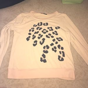 BEIGE WILDFOX CHEETAH SWEATER