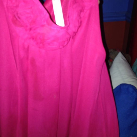 Kids Pink Roses Dress - Picture 2 of 4