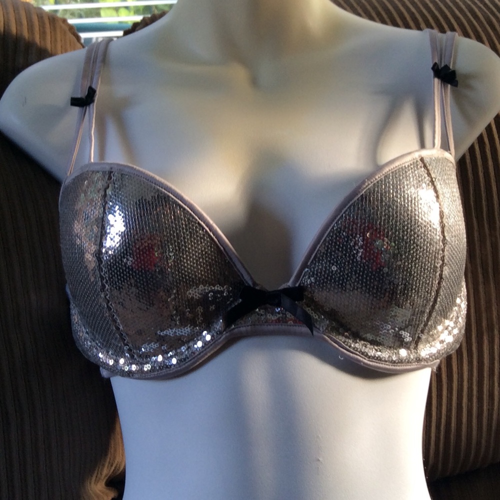 Victoria Secret sequined bra.