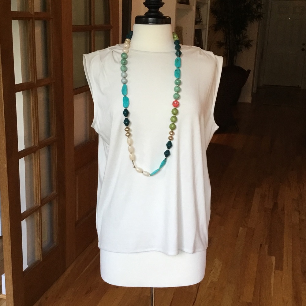 Cream knit tank