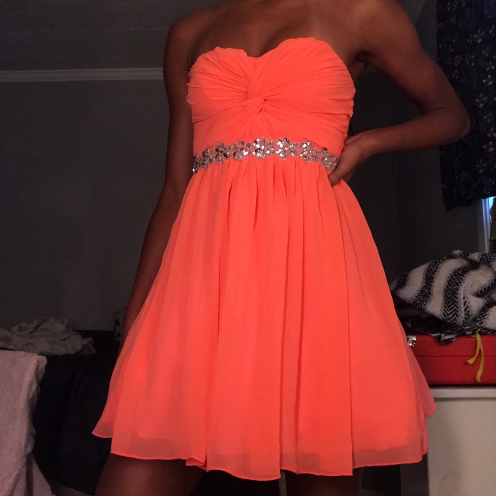 Coral Cocktail Dress