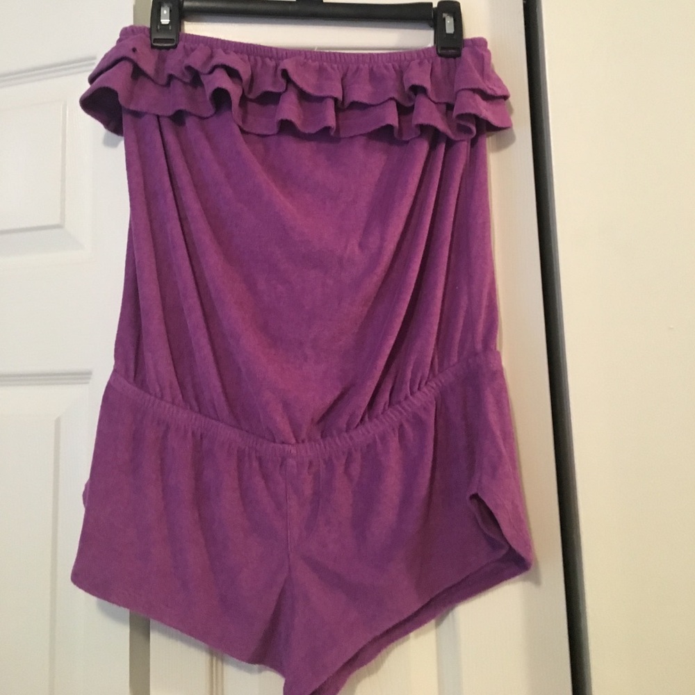 Purple beach romper