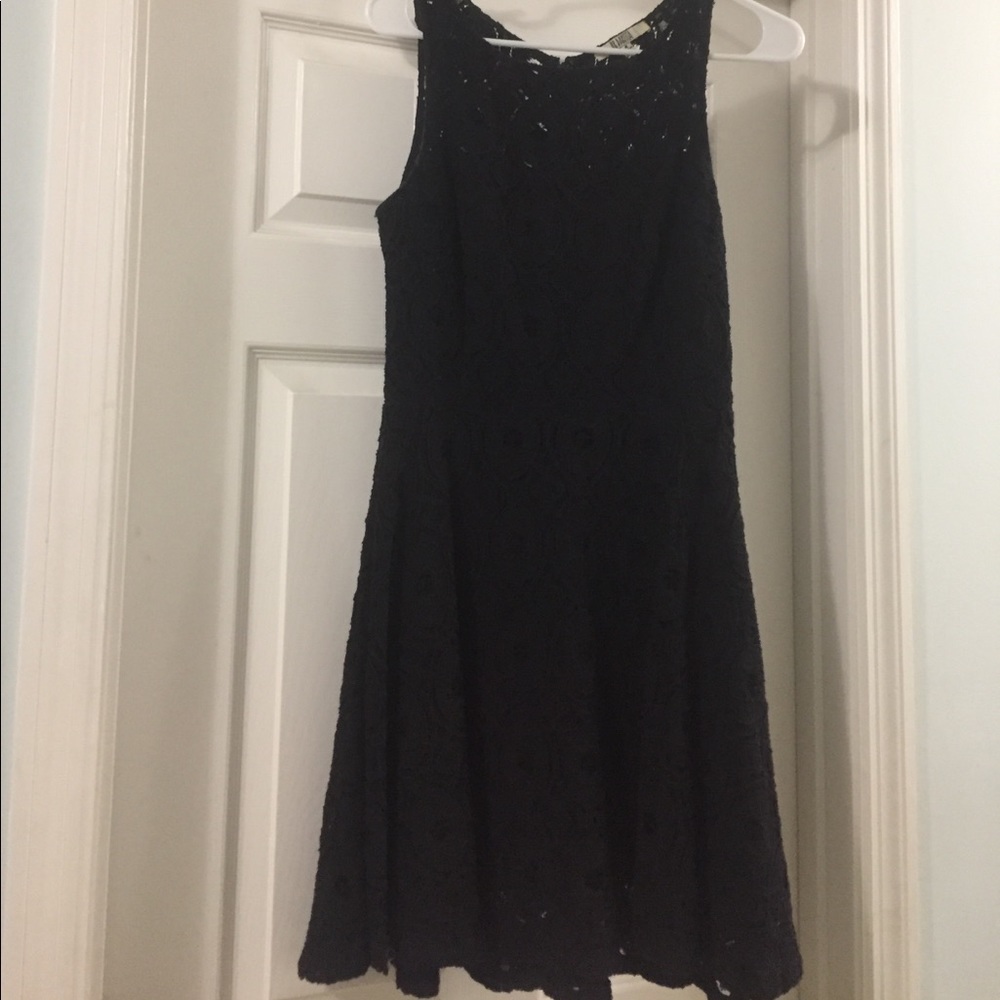 Black lace dress