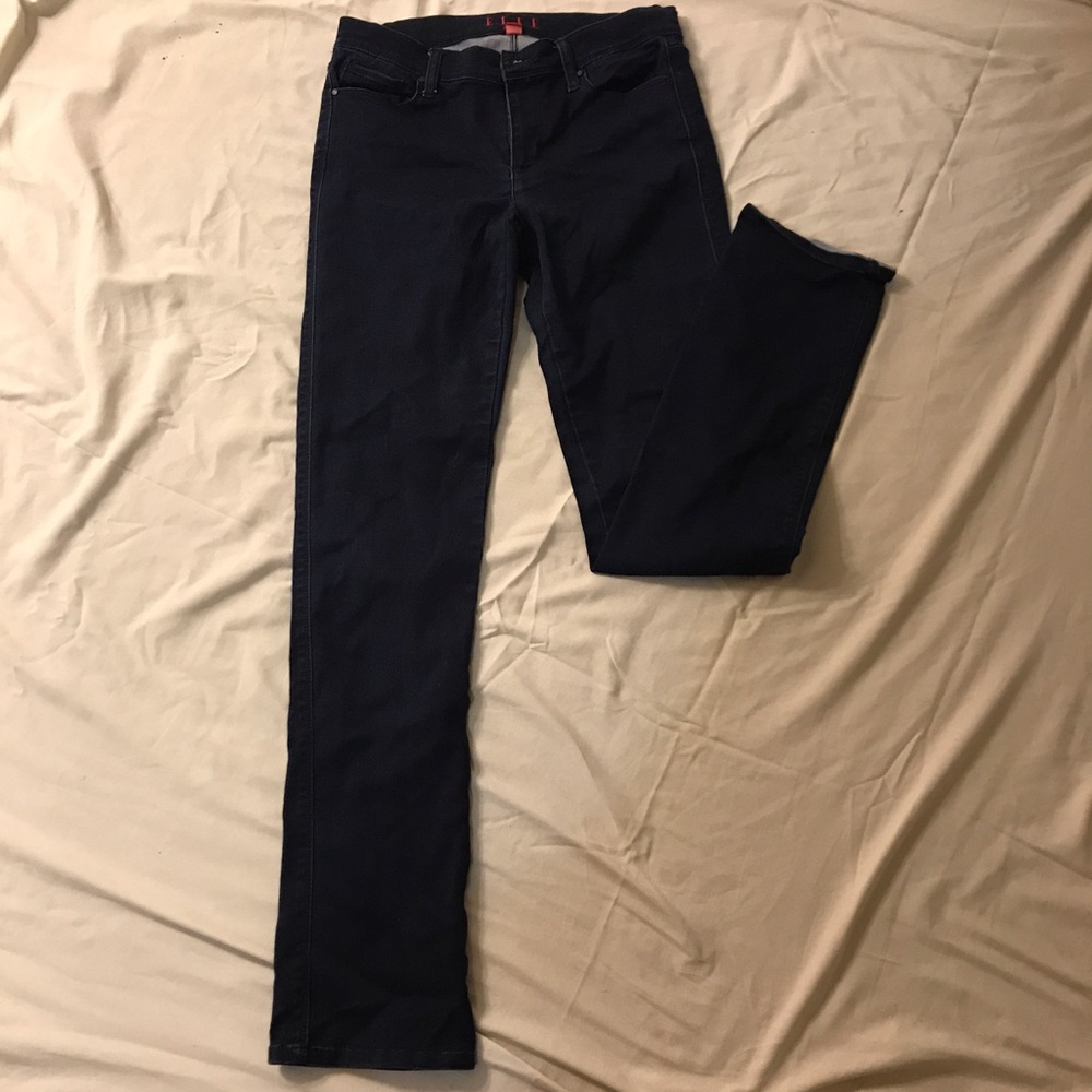 Elle Paris Dark Indigo Denim Jeans, stretch. NWOT