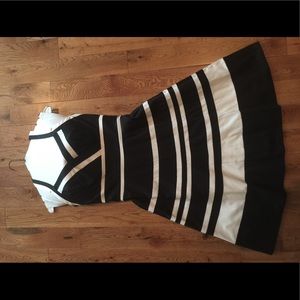 Black and white halter dress size 6