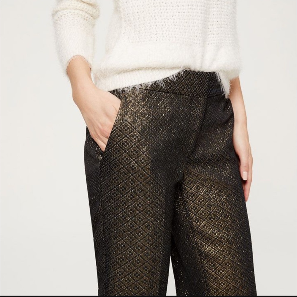 LOFT metallic dress pants