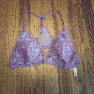 Lilac Victoria's Secret M Front Clasp Bralette
