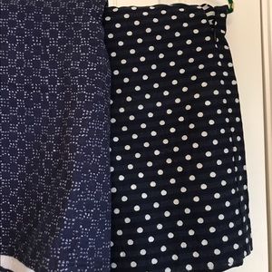 Navy Cream Dots Mini Skirts Dalia Collection 8